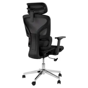 Ergonomic Mesh Office Chair – 4D Adjustable Armrests, Dynamic Lumbar Support, High Back Recline, Sliding Seat,Ergonomic Mesh Office Chair  – Comfortable Desk Chair for Home Office, Work, Study, or Gaming, Black