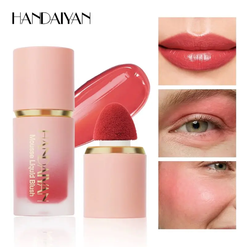 Handaiyan Liquid Blush - Beauty Cosmetics Makeup, Long-Lasting, Water-Resistant Matte Cheek Stain, Single Item for All Skin Types, Sweet Pink for a Radiant Look