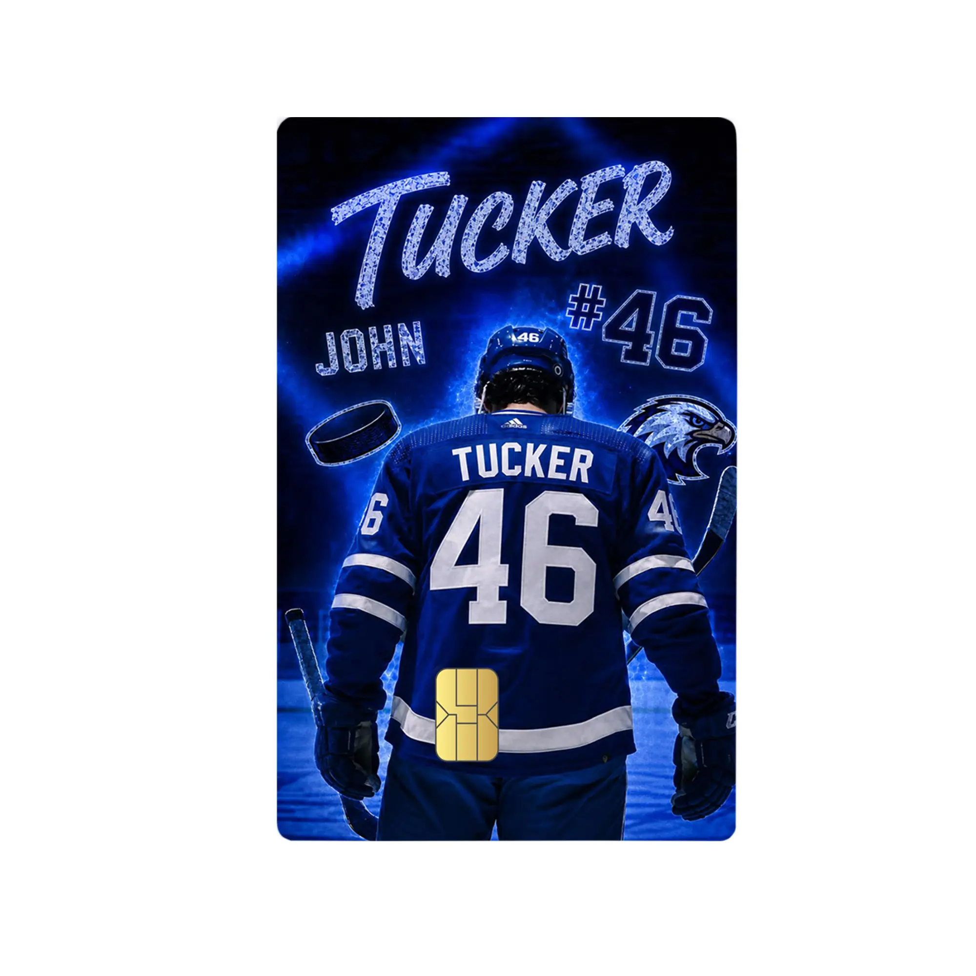 Off Campus Tucker Waterproof Debit Card Sticker, Sports Romance Fandom Gift