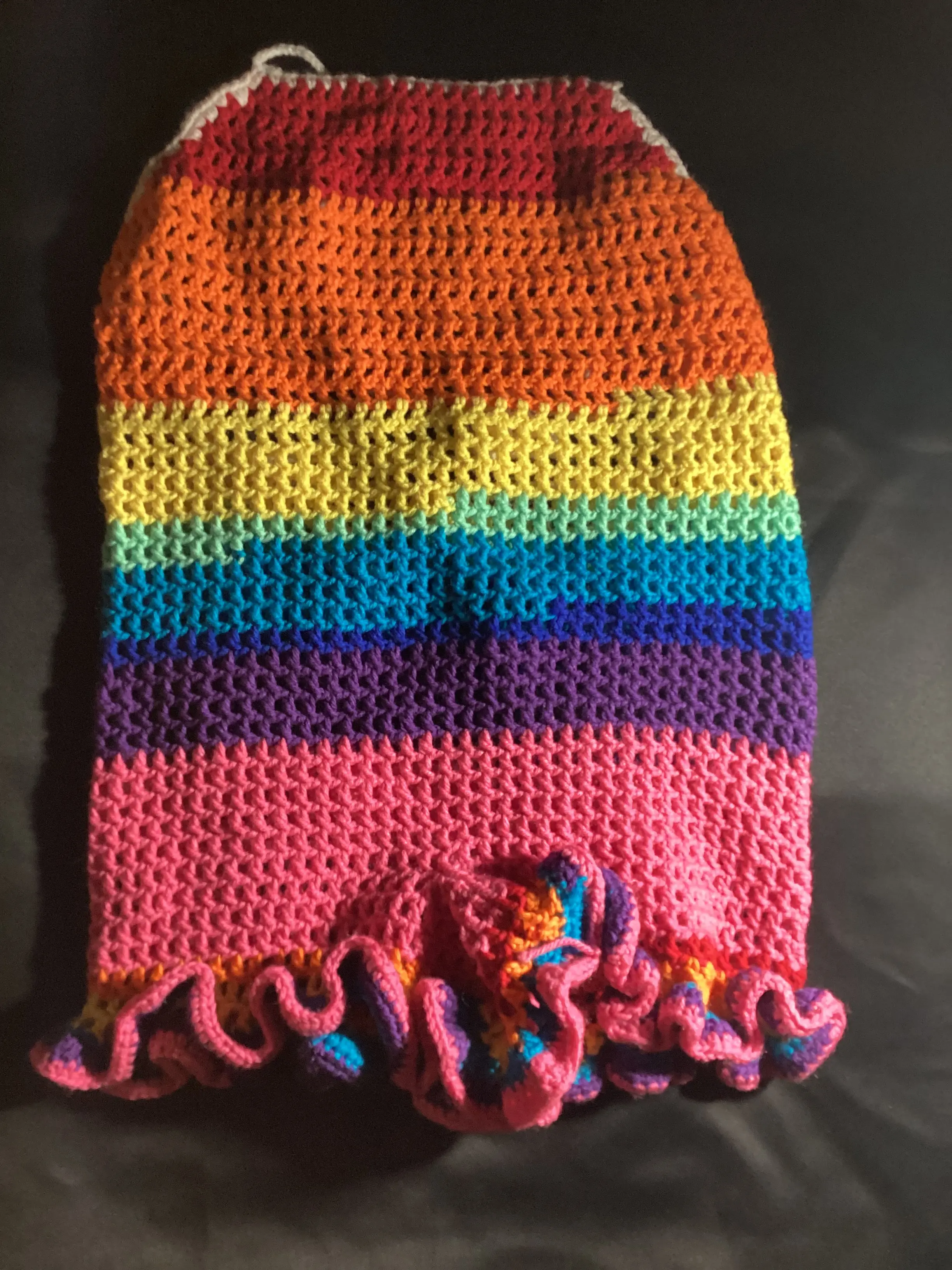 Crochet Rainbow Jumpsuit - Colorful Design, Versatile Style, Perfect for Any Occasion