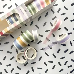 Watercolor Banner Washi Tape Set