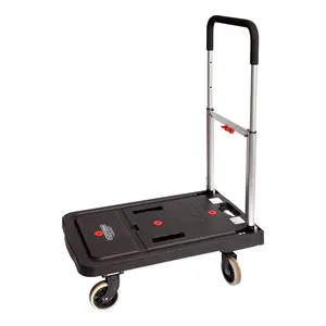 Magna Cart FF 4 Wheel Folding Platform Transport Cart with 300-500 Pound Capacity