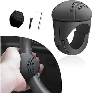 Steering Wheel Spinner,Car Steering Wheel Anti-slip Ball,Steering Wheel Knob,Silicone Steering Wheel Knob,Universal for Cars, Trucks, Boat, Tractors Wheel Booster Interior Automotive,Very Suitable for Holiday Gifts, Birthday Gifts