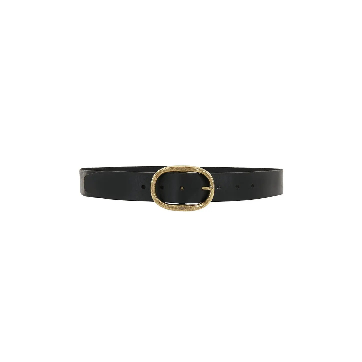 Madewell Oval Buckle Belt in True Black