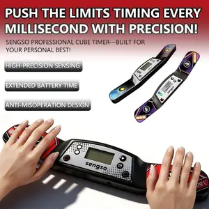 Sengso Magic Cube Timer Professional Racing Edition, High-Precision Sensing for Puzzle Cube Training & Competition, Ideal Christmas Birthday Gift