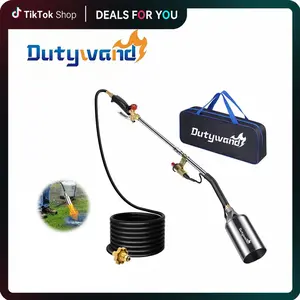 【Fathersdaygift】Propane Torch Weed Burner Kit, High Output with Long Mode, 10FT Hose Heavy Duty Blow Torch Flametorch with Ignite charcoal and Turbo Trigger for Weeding,Roofing,Melting Ice,BBQ,SummerVibes #fathersdaygift