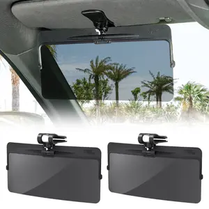 Joytutus Universal Anti-Glare Polarized Car Sun Visor Extender, UV400 Protection, 12.6x5in Lens, 5-Sec Quick Install, Car Windshield Sunshade, Interior Automotive Accessory for Safe Driving