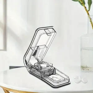 Pill Cutter Best Pill Cutter for Small Or Large Pills Design Cuts Vitamins Pill Splitter Tablet Cutter