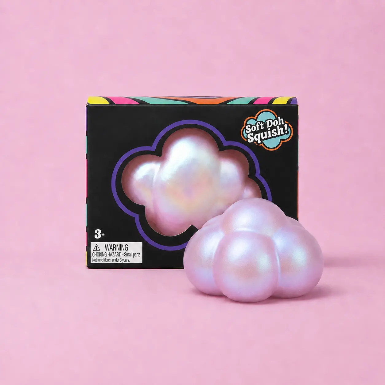 Cloud Squishy Toy, Quick Rebound Squeeze Accessory, Sensory Stress Relief Fidget, Desktop Ornament for Office & Home, Kawaii Gift #SohoChic