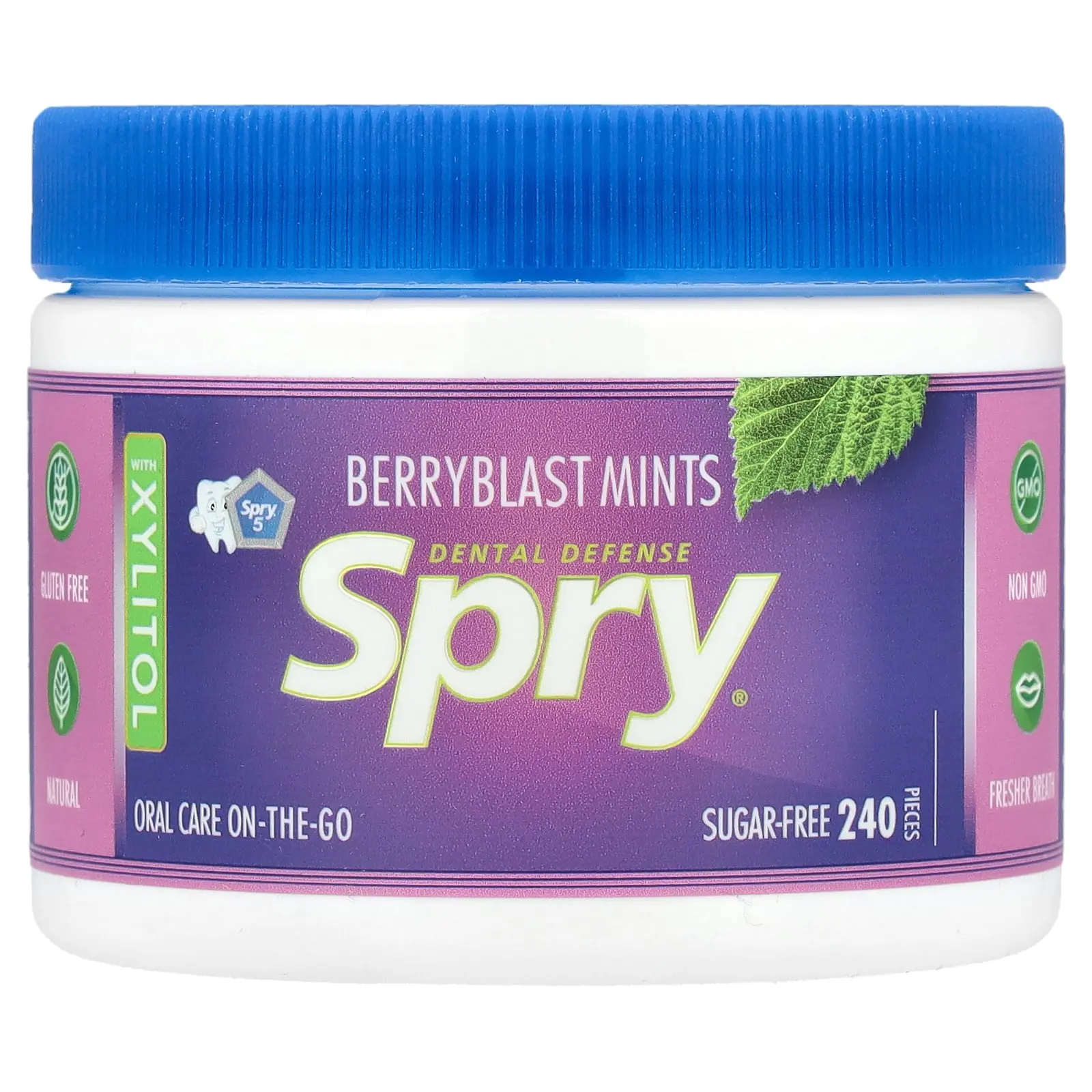 Xlear Spry, Berryblast Mints with Xylitol, Sugar Free, 240 Pieces Xlear Spry, Berryblast Mints with Xylitol, Sugar Free, 240 Pieces
