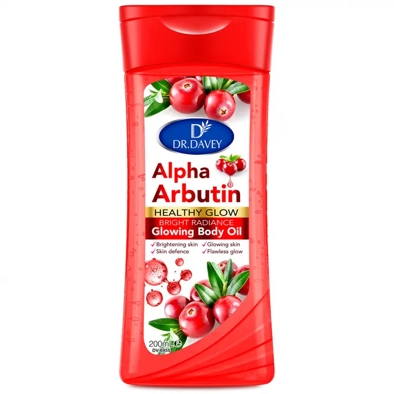 200ml DR.DAVEY Alpha Arbutin Body Oil Essential Oil Skin Care Oil Brightening Body Oil Moisturizing, Hydrating Care Nourishing Skin. Large Capacity Whole-body Essential Oil for Body, Face, Hand