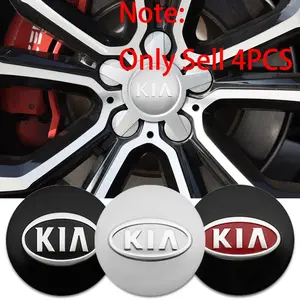 4Pcs 56mm Car Wheel Center Hub Caps Rim Cover Emblem Badge Stickers For KIA KN sportage ceed proceed sorento cerato optima picanto rio soul k3 k5 Niro Accessories