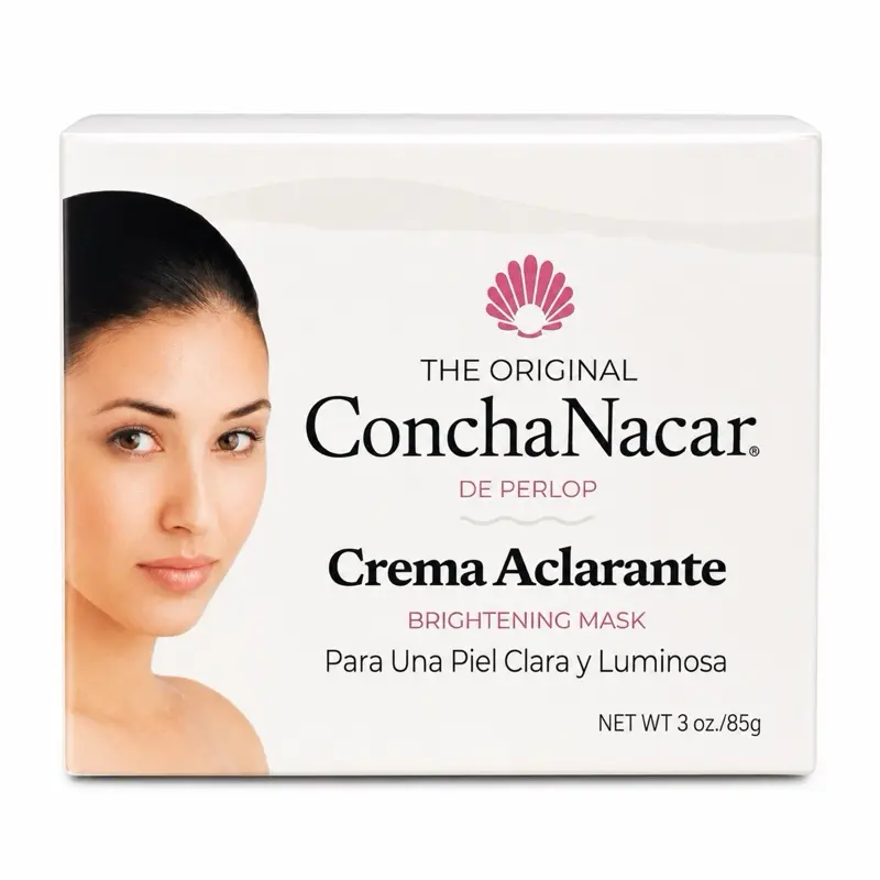 Concha Nacar Aclarante Crema No.3 de perlop cosmetic cream, Mask 3 oz, Reduces Appearance Of Spots And Scars | Crema  Para Piel Manchas En Cara (Pack of 1) Serum