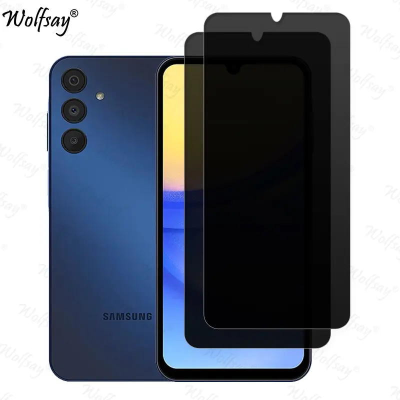 Anti-Spy Tempered Glass For Samsung Galaxy A15 5G Privacy Screen Protector Samsung A15 A 15 5G Glass For Samsung A15 5G Glass
