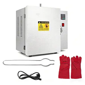 110V 1500W Jewelry Kiln Furnace With Digital Display- 800℃ Programmable Segmented Temperature Control Muffle Oven for Metal Casting, Enameling & Jewelry Making