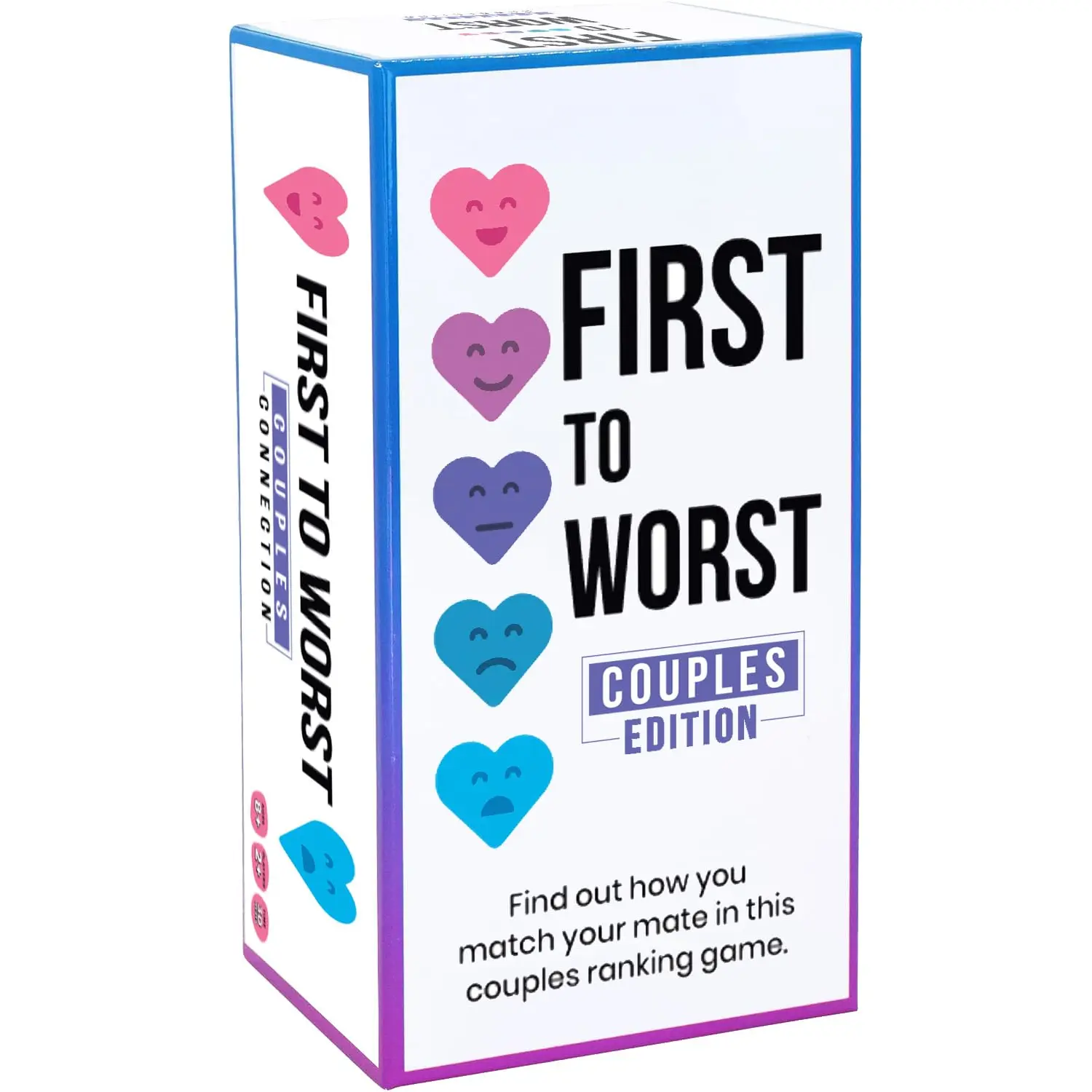 First to Worst Party Game – Couples Connection | Adult Relationship Card Game for Date Nights | Funny Ranking & Guessing Board Game for Friends, Valentine’s Day, & Gift Ideas
