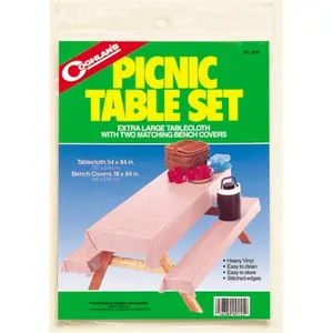 Coghlan's  Picnic Table Set - Tablecloth and Bench Covers