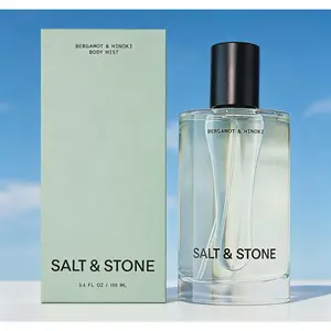 Salt & Stone Bergamot Hinoki Body Mist 100ml, Hydrating Skincare Hair Spray, Vegan Cruelty-Free Unisex Scent with Glycerin Red Algae