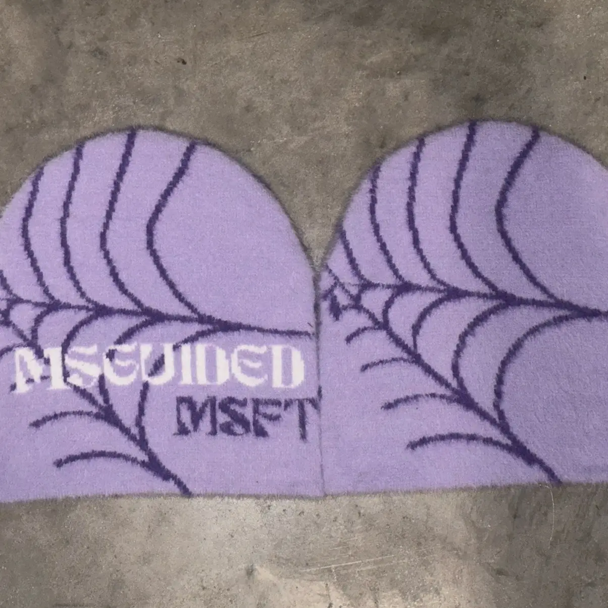 Mohair Beanie purple
