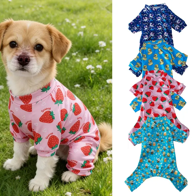 Cozy Dog Fleece Pajama Jumpsuit - 4-Legged Paisley Onesie for Animals, Easy On & Off, Full Body Coverage, XS/M/L Sizes for Extra Small Dogs & Puppies, Cold Weather Pet Apparel, Warmth Gift, Four Legs