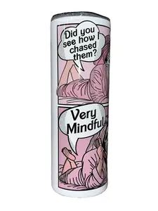 Very Demure Horror - 20oz oz 20 oz. 20oz. - Skinny Straight Sublimation Tumbler - Amy's Tumbler Junkies - Your Favorite Tumbler Shop! Drinkware Flasks