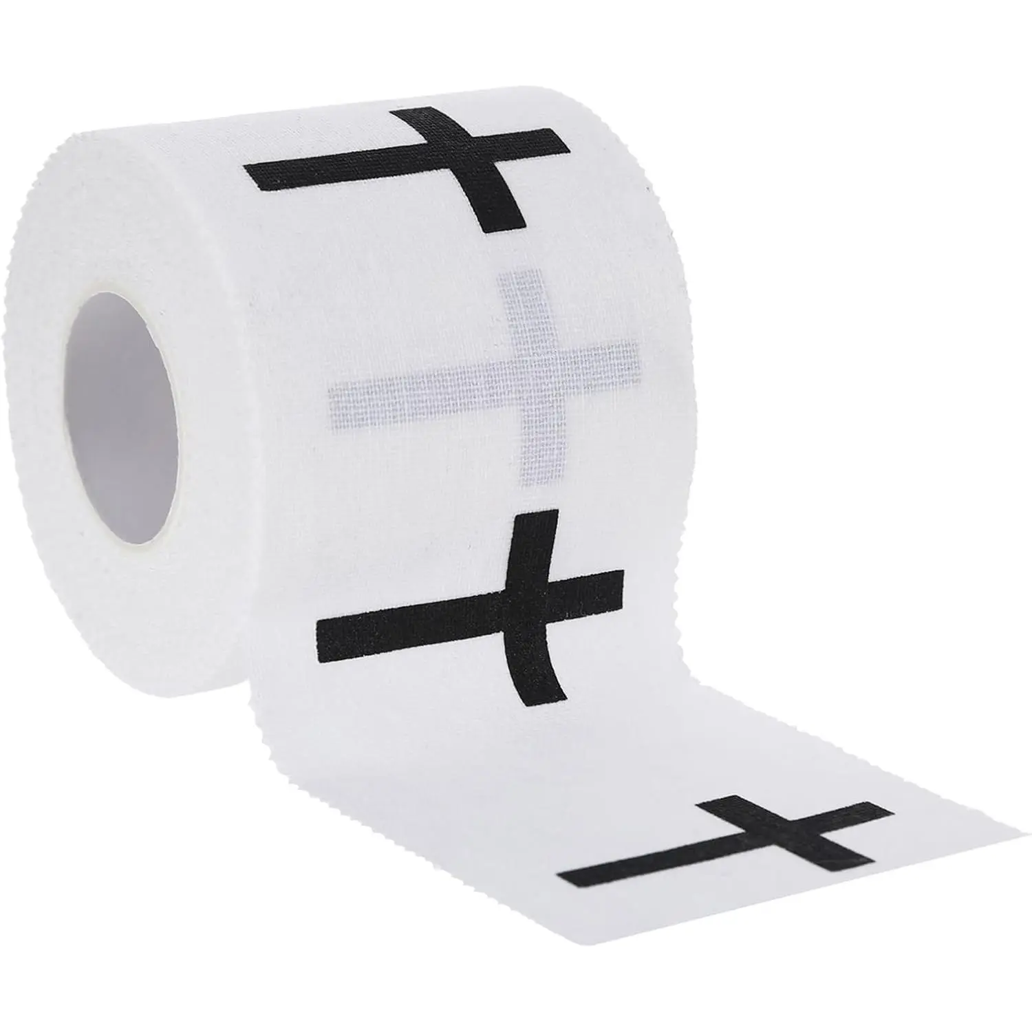 Athletic Tape Sport Tape White 2in x 23ft Cotton Cross Wrist Tape for Football Baseball Soccer Ankle Support Breathable Sports Wrap Christian Athletic Tape