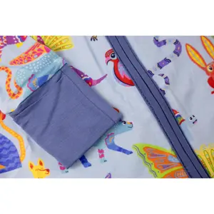 Blue Alebrije Bamboo Pajamas