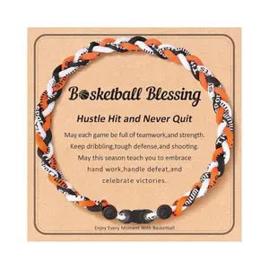 Premium 18inch Baseball Necklace w/Nylon Tri-Braided Rope Tornado Design,Rope Necklace Braided Necklace Adjustable Necklace Soft Comfortable Necklace Woven Necklace Perfect for Fashionable Man,stacked lobe earrings