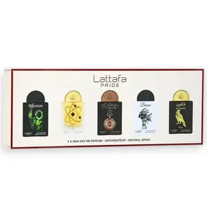 Lattafa Perfumes | Pride | Affection + Tharwah Gold + La Collection D'Antiquites 1505 + Breeze + Shaheen Gold | Eau De Parfum | 20 ML |