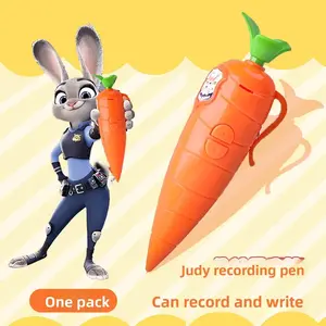 Judy & Nick Carrot Voice Recorder Pen Electronic Sound Toy with Graffiti Writing | Novelty Ballpoint Pen Perfect Birthday & Back to School Gift for Freshma