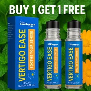 BOGOF,Vertigo Ease Aromatherapy Roll-on- Essential Oils for Dizziness & Nausea -Marigold,Peppermint - 10ml