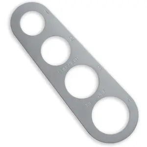 Stainless Steel Spaghetti Measurer Tool Quick Pasta Measuring Tool for Kitchen Cooking Tool (Silver, 1pcs)