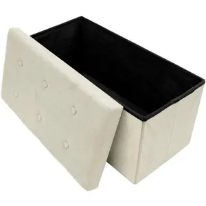 Faux Suede Storage Bench (Medium) Box Box Organiser Sofa Traditional - Elegant Design for Home Organization