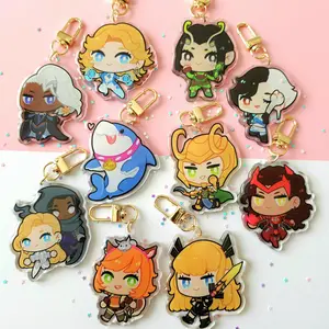 Double Sided Rivals Epoxy Keychains - Luna Snow/Jeff/Magik/Loki/Mantis/Squirrel Girl/Scarlet Witch + more!,  Perfect Gift for Fans & Collectors