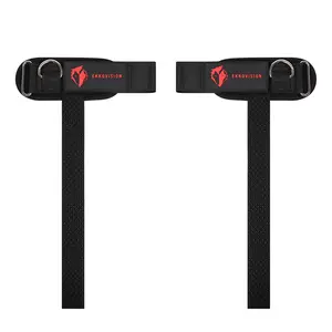 Lifting Wrist Straps 1 Pair Breathable Padded Wrist Support D-Ring Adjustable Weightlifting Straps For Deadlift Pull Up Crossfit Stabilize Wrist Reduce Forearm Fatigue Gym Gear Men Women