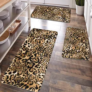 1PC, Decorative Rug, room decoration, bathroom decoration, bathroom floor mats, kitchen floor mats, leopard-print floor mats, Modern Shaggy Rug, animal-print theme decoration, soft and comfortable surface, and fatigue relief
