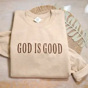 God Is Good Embroidered Shirt