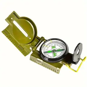 Outdoor Survival Gear Compass, Multifunctional Waterproof Portable Compass, For Hiking, Camping, Travel, Camping Supplies, Hiking Essentials, Camping Equipment
