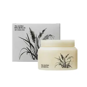 Rice Jam Mask 5.29oz | Korean Rice Hydrating Moisturizing Wash-Off Face & Body Mask with Gentle Exfoliating, Daily Moisture Care for Smooth, Soft Skin