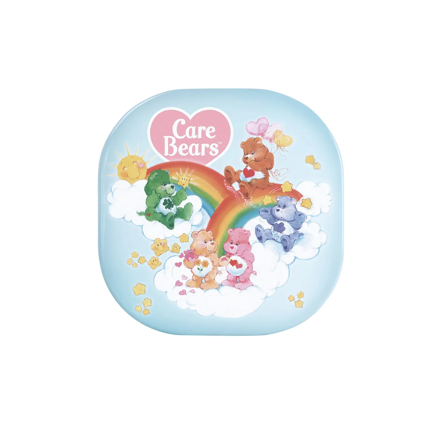 Care Bears Lighted Handheld Cosmetic Mirror for Travel, USB-C Rechargeable with 3x Magnification, Adjustable Brightness & Auto Shut-Off, Travel Mirror, Rechargeable Makeup Mirror