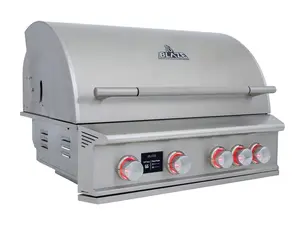 Blaze LTE PRO 32-Inch 4-Burner Built-In Gas Grill With Rear Infrared Burner & Rotisserie