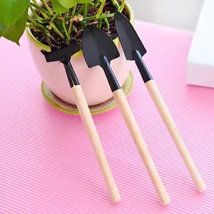 3Pcs/Set Mini Shovel Spade Creative Portable Plant Small Rake Beach Soil Scoop Growing Garden Flower Pots Planters Supplies Sand Sifting Shovel Tool