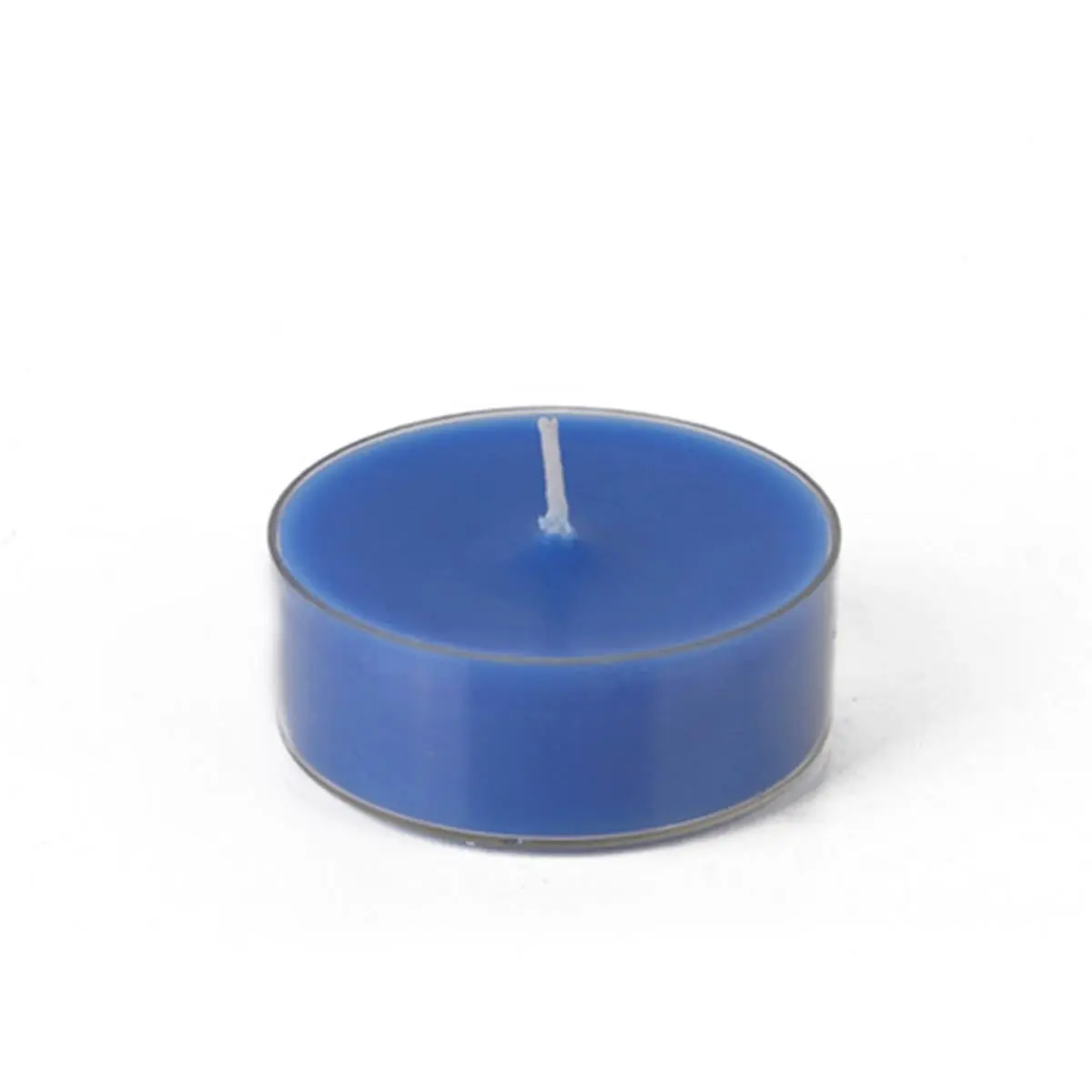 Jeco CTM-026 Traditional Hand Poured Mega Oversized Blue Citronella Tealight Candles - 12-Piece Mosquito Repellent Decorative Centerpiece Set per Box