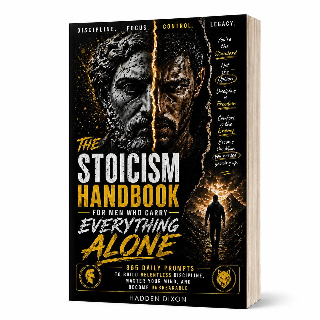 The Stoicism Handbook for Men Who Carry Everything Alone, 365 Daily Prompts – Education Textbook for Personal Growth