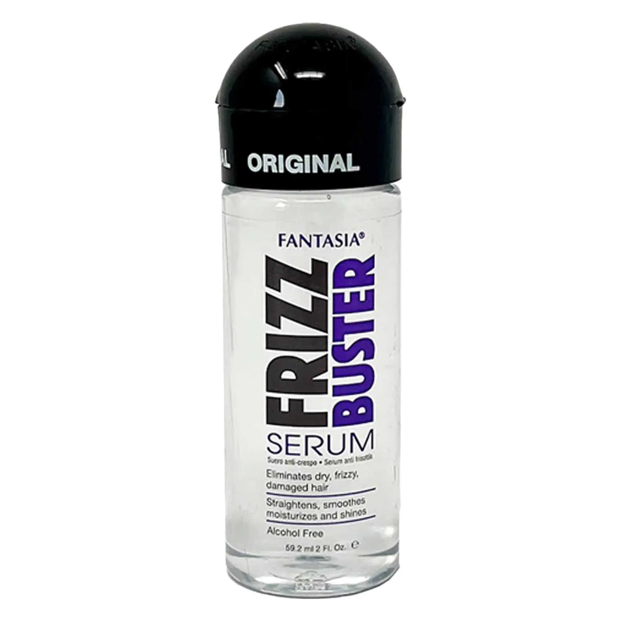 Fantasia IC Frizz Buster Hair Serum, Alcohol-Free Smoothing Treatment for Daily Frizz Control & Shine, Lightweight Formula for Dry & Heat-Styled Hair, 2 oz, Haircare Product, Apply Before/After, Smooth, Shiny Hair
