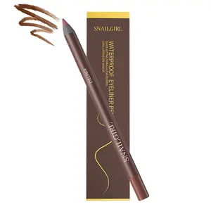 Long-Lasting Waterproof Eyeliner Pencil with Built-in Sharpener, Long-Lasting Vegan Eye Makeup, Smudge-Proof Soft Tip Liner for Daily & Party Looks.