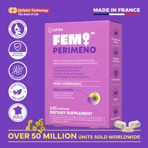 UPSA FEM PERIMENO Non-Hormonal Perimenopause Support – Clinically Proven Pollen & Saffron Extract for Energy, Sleep & Mood Balance, Patented Technology, Vegan, Supplement, Healthcare Edible Optimum