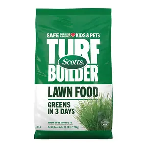 Scotts Turf Builder Lawn Food - Fertilizer for All Grass Types, Fast Green-Up, Covers Up To 4,000 sq. ft., 12.6 lb.