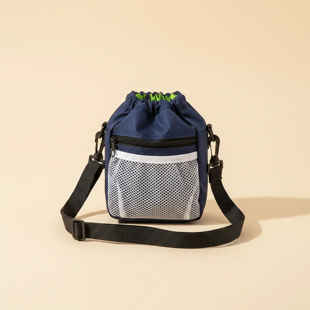 Drawstring Pocket Design Dog Pouch Walking Food Treat Snack Bag