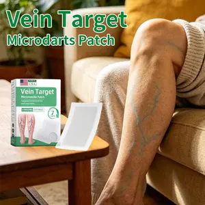 Kriglix Varicose Vein Microdarts Patch relieve and repair varicose vein symptoms- Made in USA, 4 Patches